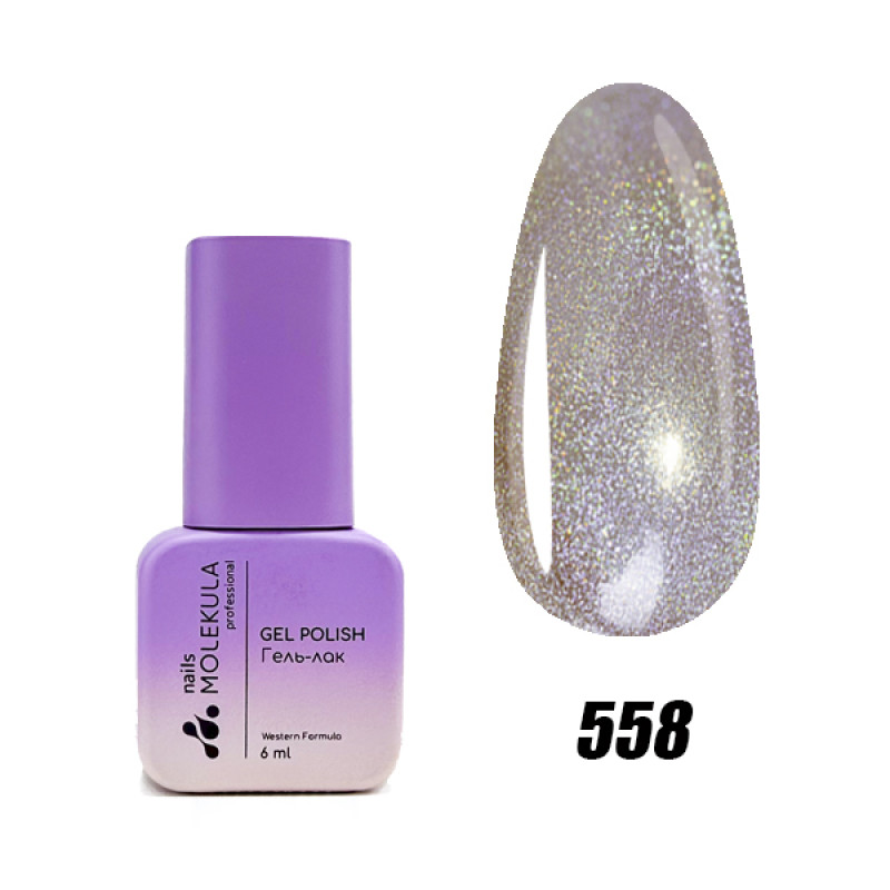 Гель-лак Holographic №558 Nails Molekula 6 мл Гель-лак Holographic №558 Nails Molekula 6 мл