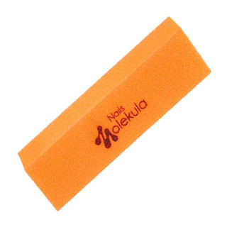 Баф 4-х сторонній Помаранчевий неон 120/120 Nails Molekula M-31