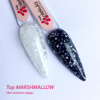 Топ без липкого шару з білими крапками Nails Molekula TOP MARSHMALLOW no sticky 12 мл Топ без липкого шару з білими крапками Nails Molekula TOP MARSHMALLOW no sticky 12 мл