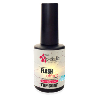 Топ TOP FLASH effect (світловідбиваючий) Nails Molekula 12 мл