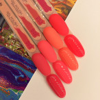 Гель-лак Gel Polish №053 Яскравий Кораловий Nails Molekula 6 мл
