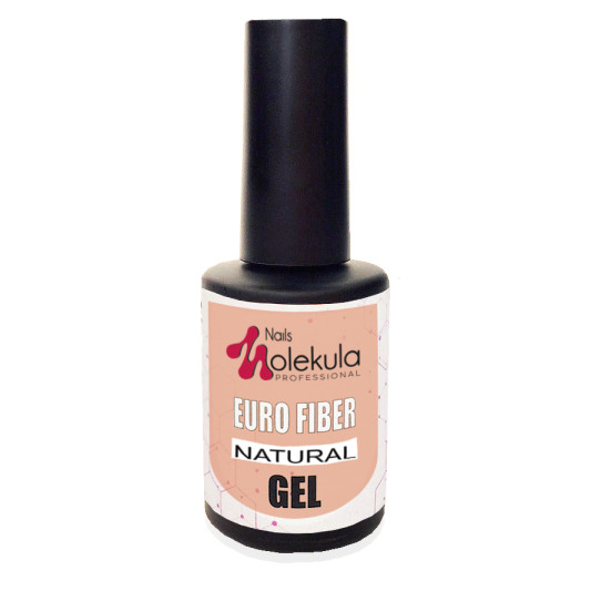 Моделююча гель-база Euro Fiber Gel Natural Nails Molekula 12 мл