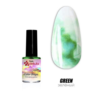 Акварель Nails Molekula Color Drops GREEN 6 мл
