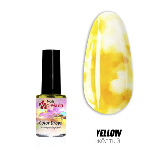 Акварель Nails Molekula Color Drops YELLOW 6 мл
