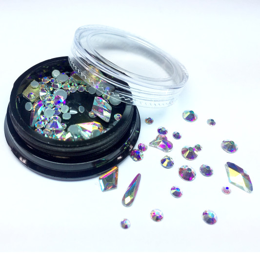 Камені Алмаз 3D Голографик Nails Molekula