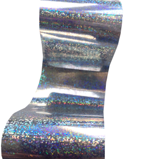 Фольга срібло голографик 1 м Nails Molekula