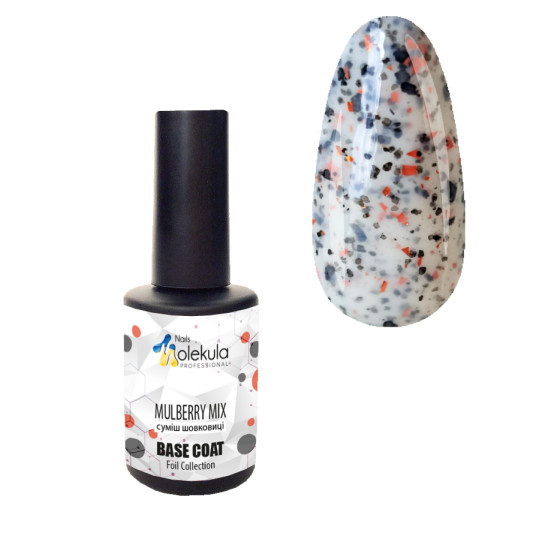 База смесь шелковицы Nails Molekula BASE Foil Mulberry mix 12 мл