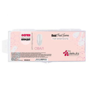 Форми-тіпси Овал Nails Molekula 240 шт