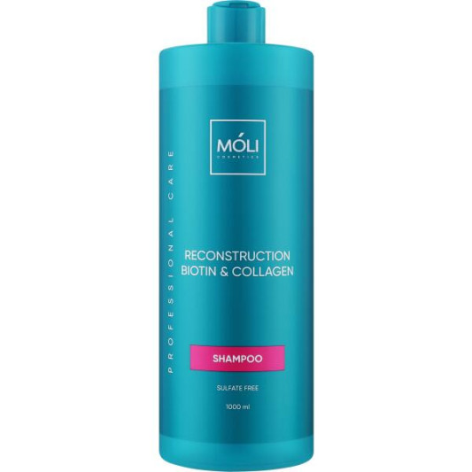 Шампунь безсульфатний з біотином та колагеном Moli Cosmetics 1000 мл
