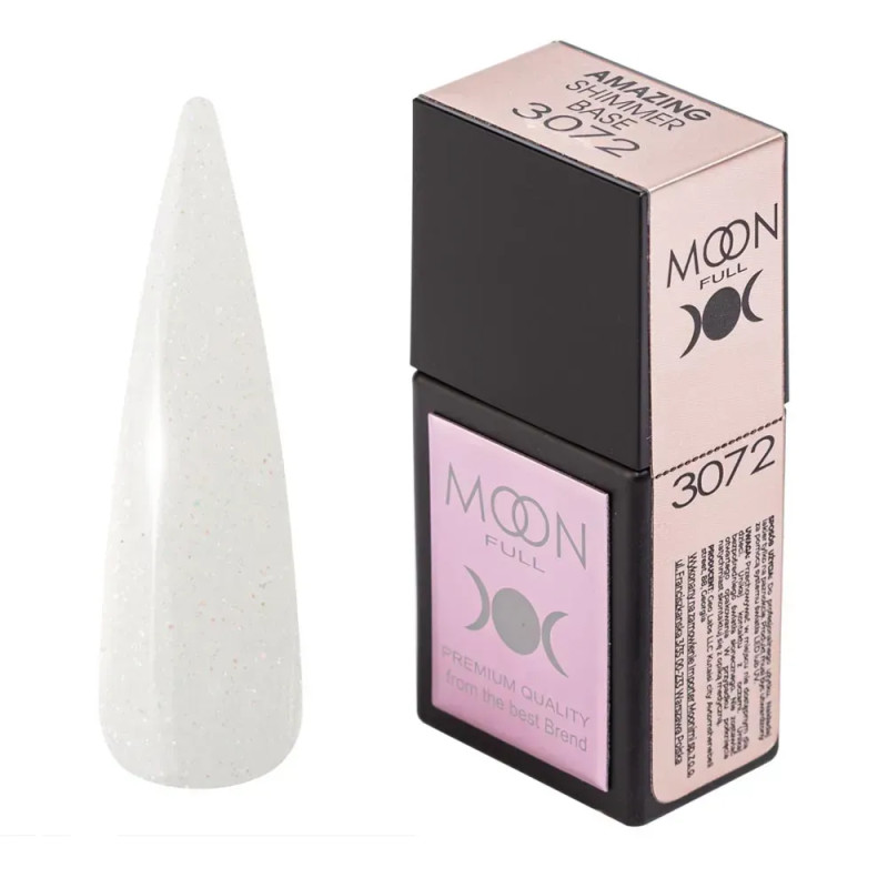 База с шиммером Moon Full Amazing Shimmer base №3072 12 мл База с шиммером Moon Full Amazing Shimmer base №3072 12 мл