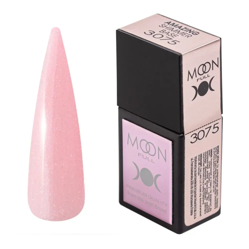База з шимером Moon Full Amazing Shimmer base №3075 12 мл База з шимером Moon Full Amazing Shimmer base №3075 12 мл