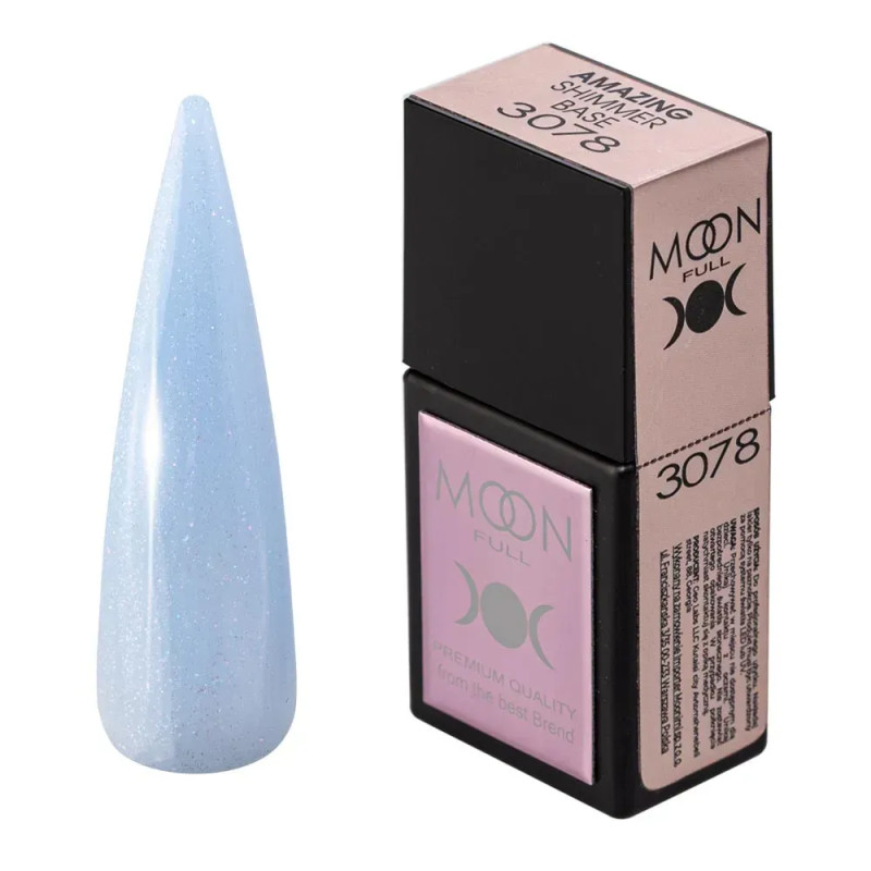 База з шимером Moon Full Amazing Shimmer base №3078 12 мл База з шимером Moon Full Amazing Shimmer base №3078 12 мл