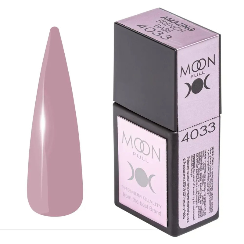 База Moon Full Amazing French Base №4033, 12 мл База Moon Full Amazing French Base №4033, 12 мл