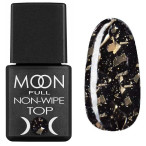 Топ для гель-лаку 8 мл Moon Full Top Leaf White Gold (біле золото)