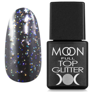 Топ для гель-лаку 8 мл Moon Full Top Glitter Rainbow №01