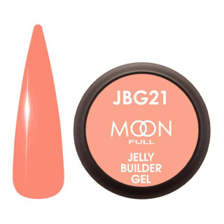 Гель-желе для наращивания Moon Full Jelly Builder Gel №21 лососевый полупрозрачный, 30 мл