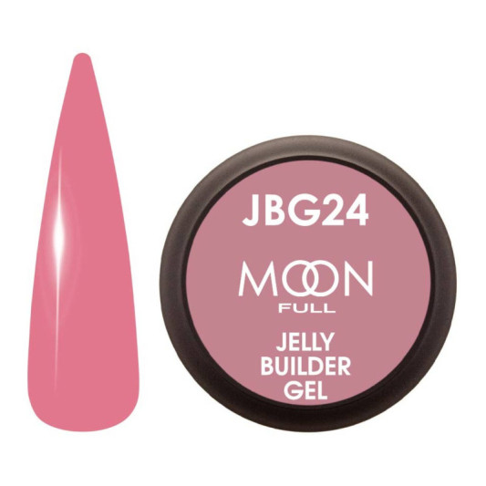 Гель-желе для нарощування Moon Full Jelly Builder Gel №24 рожевий, 30 мл