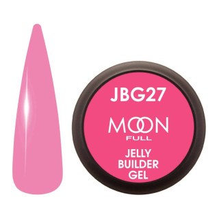 Гель-желе для наращивания Moon Full Jelly Builder Gel №27 розовый полупрозрачный, 30 мл