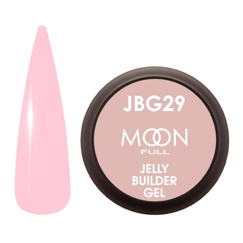 Гель-желе для нарощування Moon Full Jelly Builder Gel №29 рожевий, 30 мл Гель-желе для нарощування Moon Full Jelly Builder Gel №29 рожевий, 30 мл
