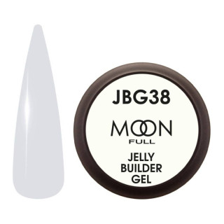 Гель-желе для нарощування Moon Full Jelly Builder Gel №38 світлий сірувато-блакитний, 30 мл