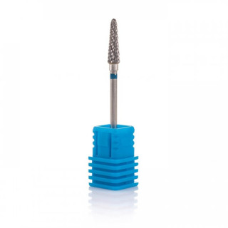 Фреза твердосплавна Nail Drill Конус, напівсферичний кінець, 194190040 синя