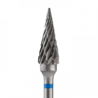 Фреза твердосплавна Nail Drill для зняття гель-лаку (Конус), 161190050 (синя насічка)
