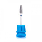 Фреза твердосплавна Nail Drill для зняття гель-лаку (Конус, напівсферичний кінець), 274190050 (синя насічка)