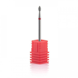 Фреза алмазна Nail Drill для обробки кутикули "Нірка" - 257 025R діаметр 2,5 мм (червона насічка)
