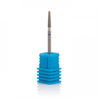 Фреза алмазна Nail Drill для обробки кутикули (Усічений конус), 847 023B, діаметр 2,3 мм (синя насічка)