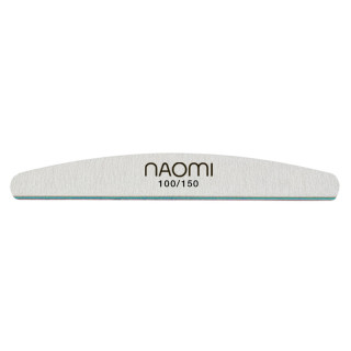 Пилка для нігтів зебра 100/150, зелена Naomi