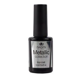Закрепитель для гель-лака Gel Polish Metallic Collection Top Coat 12 мл, Naomi