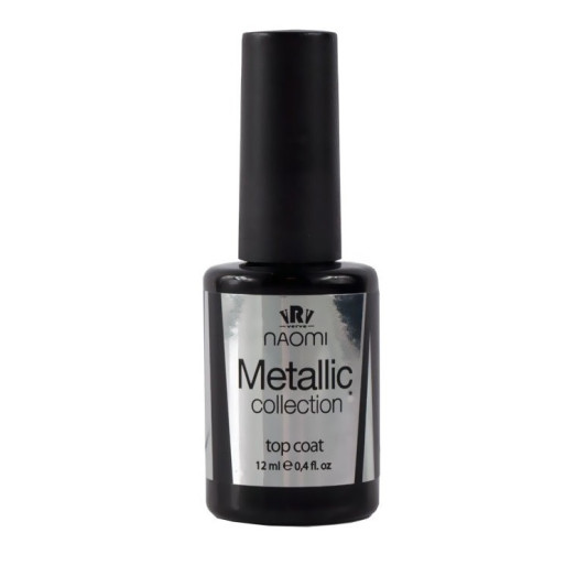 Закріплювач для гель-лаку Gel Polish Metallic Collection Top Coat 12 мл, Naomi