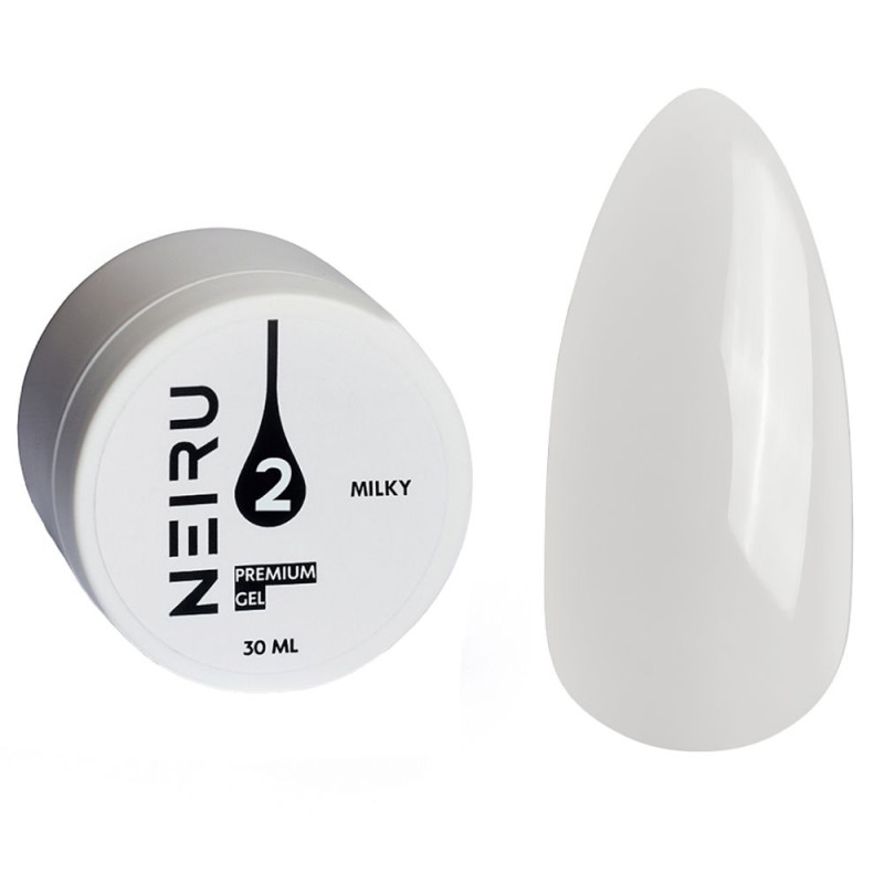 Гель для наращивания Neiru Premium Gel №02 (молочный шелк) 30 мл Гель для наращивания Neiru Premium Gel №02 (молочный шелк) 30 мл