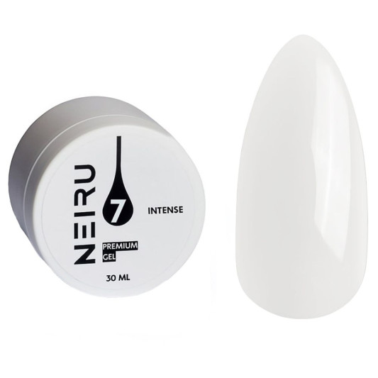 Гель для нарощування Neiru Premium Gel №07 (білий) 30 мл