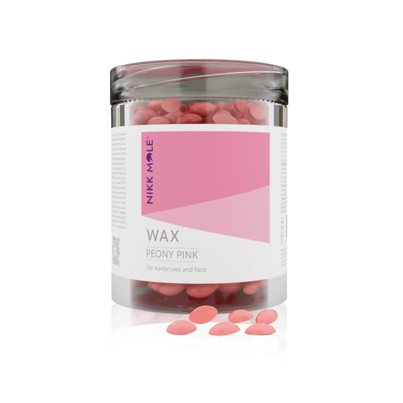 Віск у гранулах для брів і обличчя (Peony Pink) Nikk Mole 100 г Віск у гранулах для брів і обличчя (Peony Pink) Nikk Mole 100 г