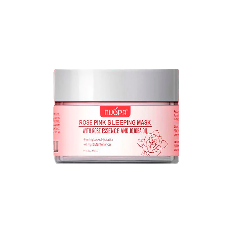 Маска для сну «Троянда» для обличчя Nuspa Rose Pink Sleeping Mask Cream 120 мл Маска для сну «Троянда» для обличчя Nuspa Rose Pink Sleeping Mask Cream 120 мл