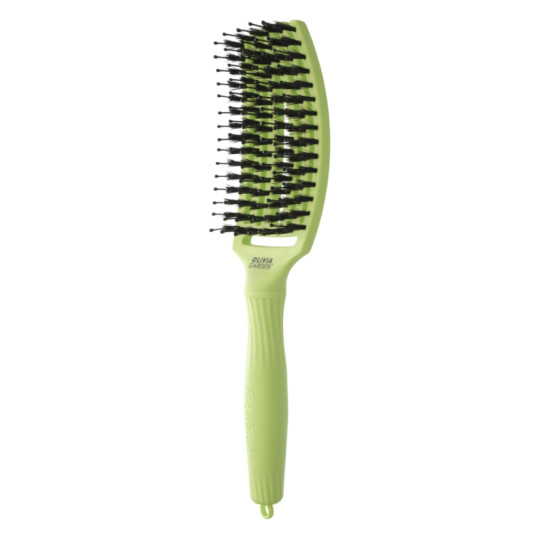 Щітка для волосся Olivia Garden Finger Brush Care Iconic Boar&Nylon Green Pistachio (ID1883) 