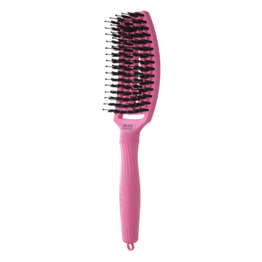 Щітка для волосся Olivia Garden Finger Brush Care Iconic Boar&Nylon Pink Granita (ID1885) 