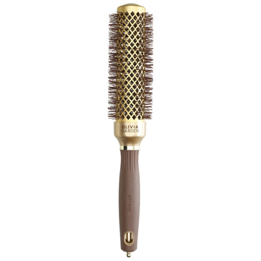 Термобрашинг Olivia Garden EXPERT BLOWOUT SPEED Wavy Bristles Gold&Brown d35 (ID2170)