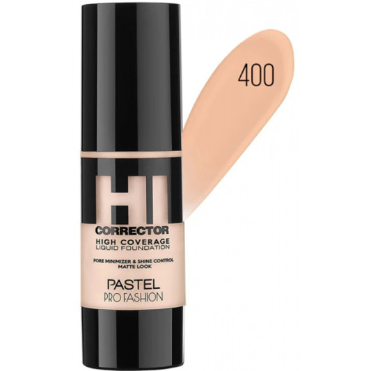 Тональна основа з високим ступенем покриття №400 Pastel Profashion 30 мл