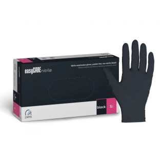 Рукавички Нітрилові неопудрені Polix PRO&MED чорні BLACK (100 шт/пач) щільність 4 м/г розмір S