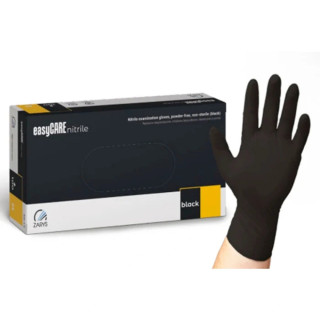 Рукавички Нітрилові неопудрені Polix PRO&MED чорні BLACK (100 шт/пач) щільність 4 м/г розмір L
