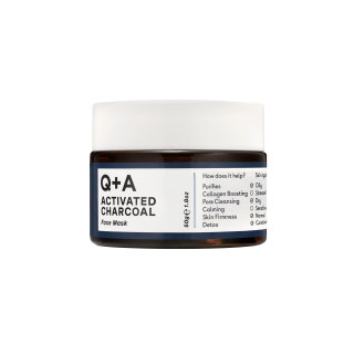 Маска для обличчя з активованим вугіллям Q+A Activated Charcoal Face Mask 50 мл