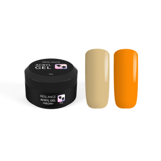 Неоновий акрил-гель для нігтів Reglance Acryl Gel “Neon” 021 Orange Peel 15 мл