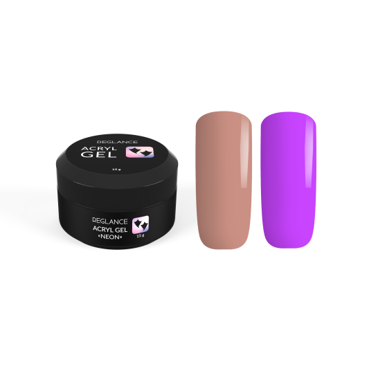 Неоновий акрил-гель для нігтів Reglance Acryl Gel “Neon” 022 Violet Amethyst 15 мл