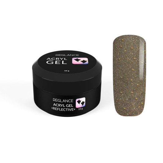 Світловідбивний акрил-гель для нігтів Reglance Acryl Gel  “Reflective” 030 Starlight 15 мл