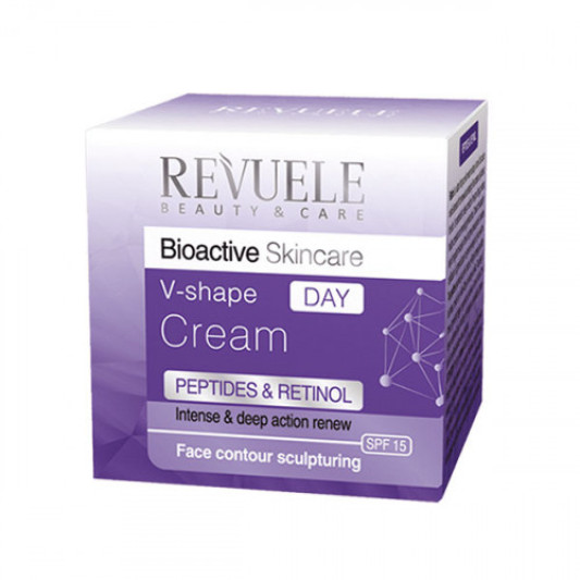 Денний крем для обличчя Revuele Bioactive Skin Care Retinol + Peptides V-shape Day Cream, 50 мл