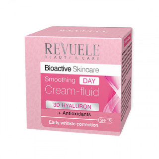 Дневной крем-флюид для лица Revuele Bioactive Skincare 3D Hyaluron Smoothing Day Cream-Fluid SPF 15, 50 мл