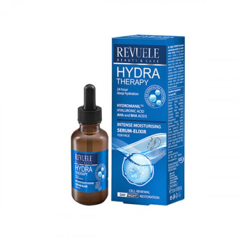 Інтенсивна зволожуюча сироватка Revuele Hydra Therapy Intense Moisturising Serum Elixir 25 мл Інтенсивна зволожуюча сироватка Revuele Hydra Therapy Intense Moisturising Serum Elixir 25 мл