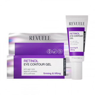Гель для шкіри навколо очей Освітлення та зміцнення Revuele Retinol Eye Contour Gel 25 мл